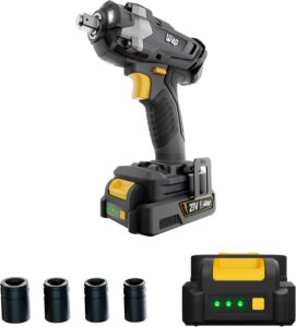 Aluguel de Chave de Impacto à Bateria 1/2" 21V com Soquetes de Encaixe Quadrado